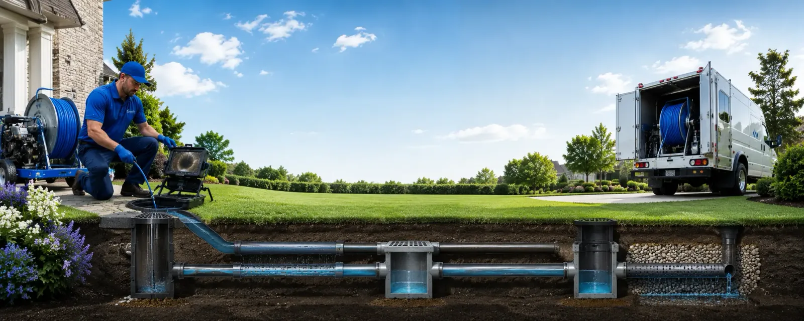 Outdoor drain cleaning information for South Windsor, CT